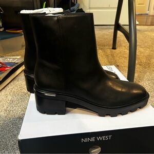 Nine West Black Remnie Ankle Boots Women Size 9 *NWT*